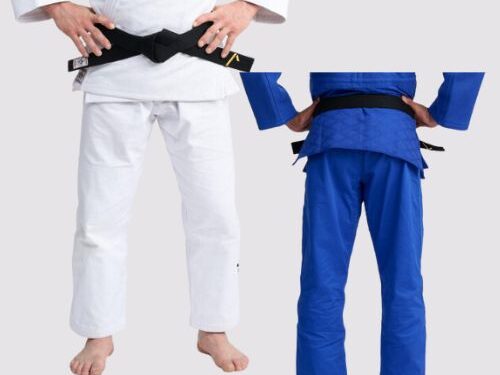 IJF ZUBON (HOSE) WEIß/BLAU für Wettkämpfer