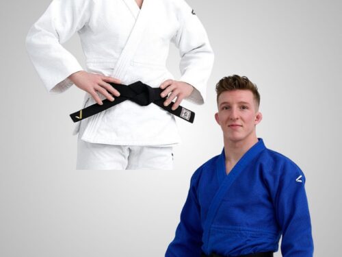 JUDOJACKE (Uwagi) weiß/blau Jugend & Breitensport